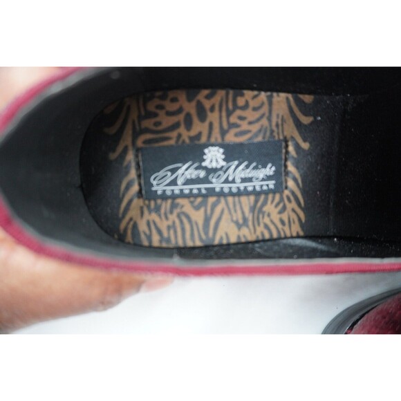 Men's Designer Loafer Shoes Red Sequin After Midnite 6759 Size 12 - Picture 8 of 8